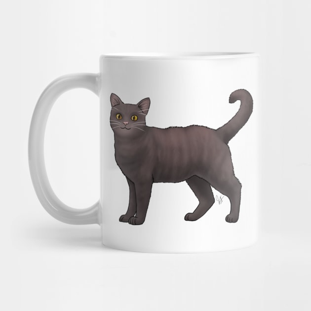 Cat - American Wirehair - Dark Brown by Jen's Dogs Custom Gifts and Designs